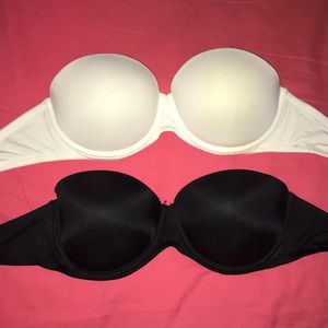 Pink Strapless Bra